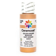 CERAMCOAT Acrylic Paint 59ml 2floz -GOLDEN BROWN